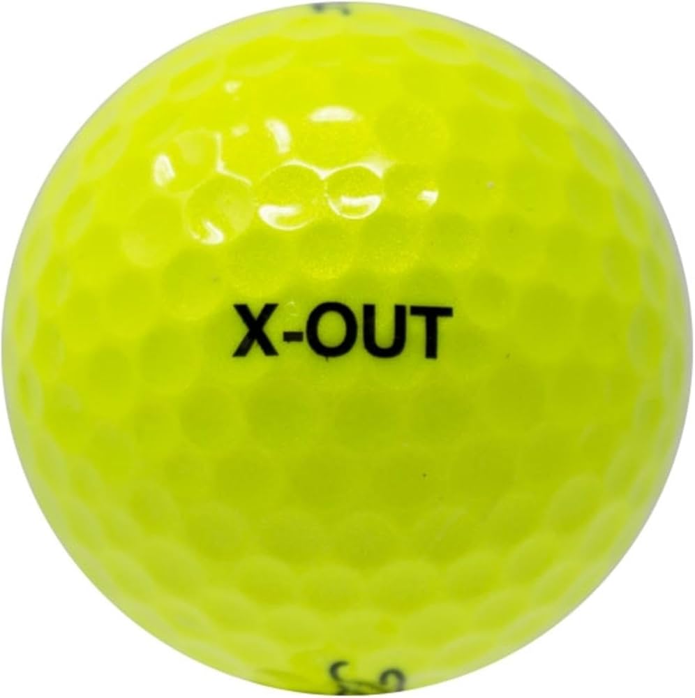 Amazon.com : LostGolfBalls -12 Yellow Titleist X-Out Golf